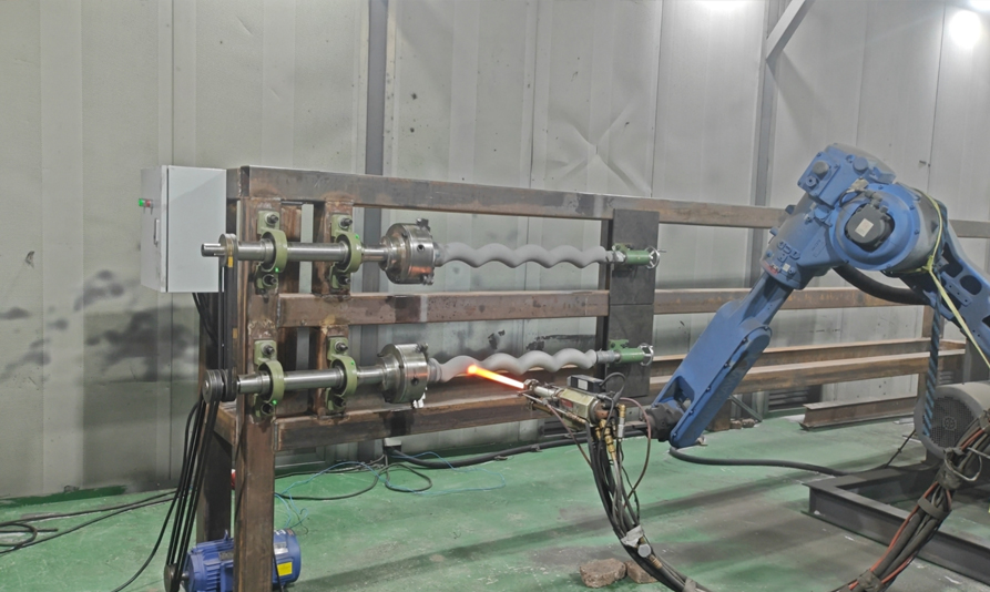Procesamiento de reparación de recubrimiento del rotor de la bomba de tornillo
